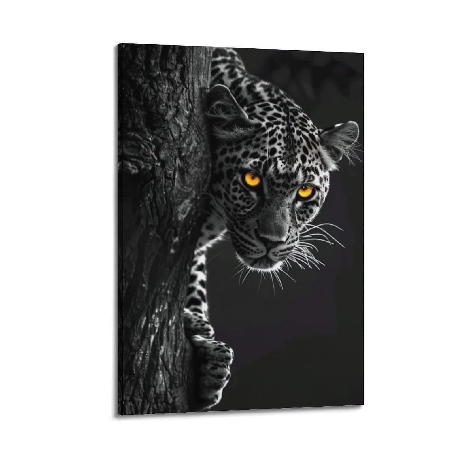 ZSZWHJ Animal Poster Leopard in The Tree Artwork Poster Decorative Painting Canvas Wall Posters And Art Picture Print Modern Family Bedroom Decor Posters 20x30inch(50x75cm)