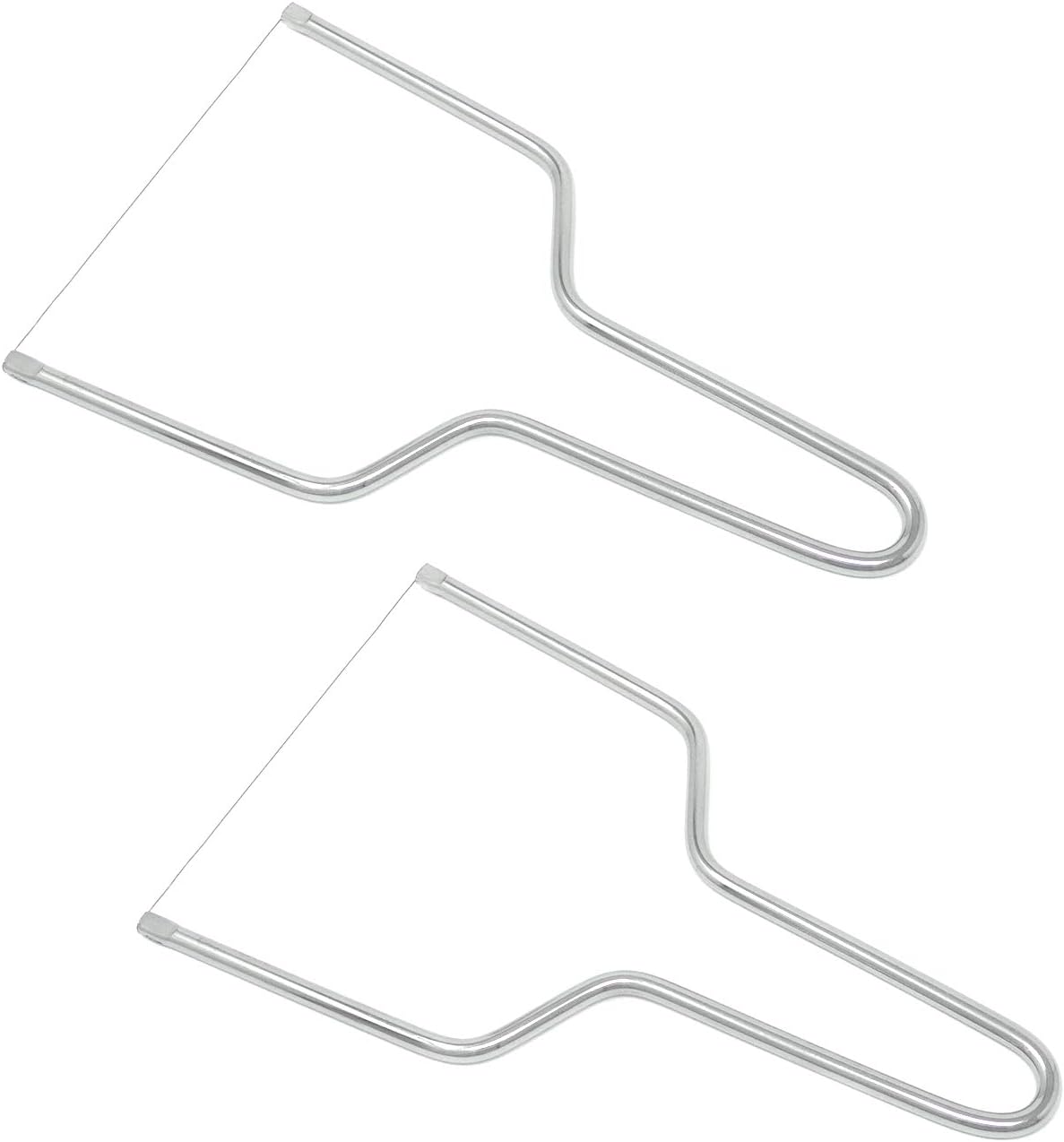 Honbay 2PCS Stainless Steel Butter Cheese Wire Cutters Slicers Knives for Kitchen (for soft cheese)