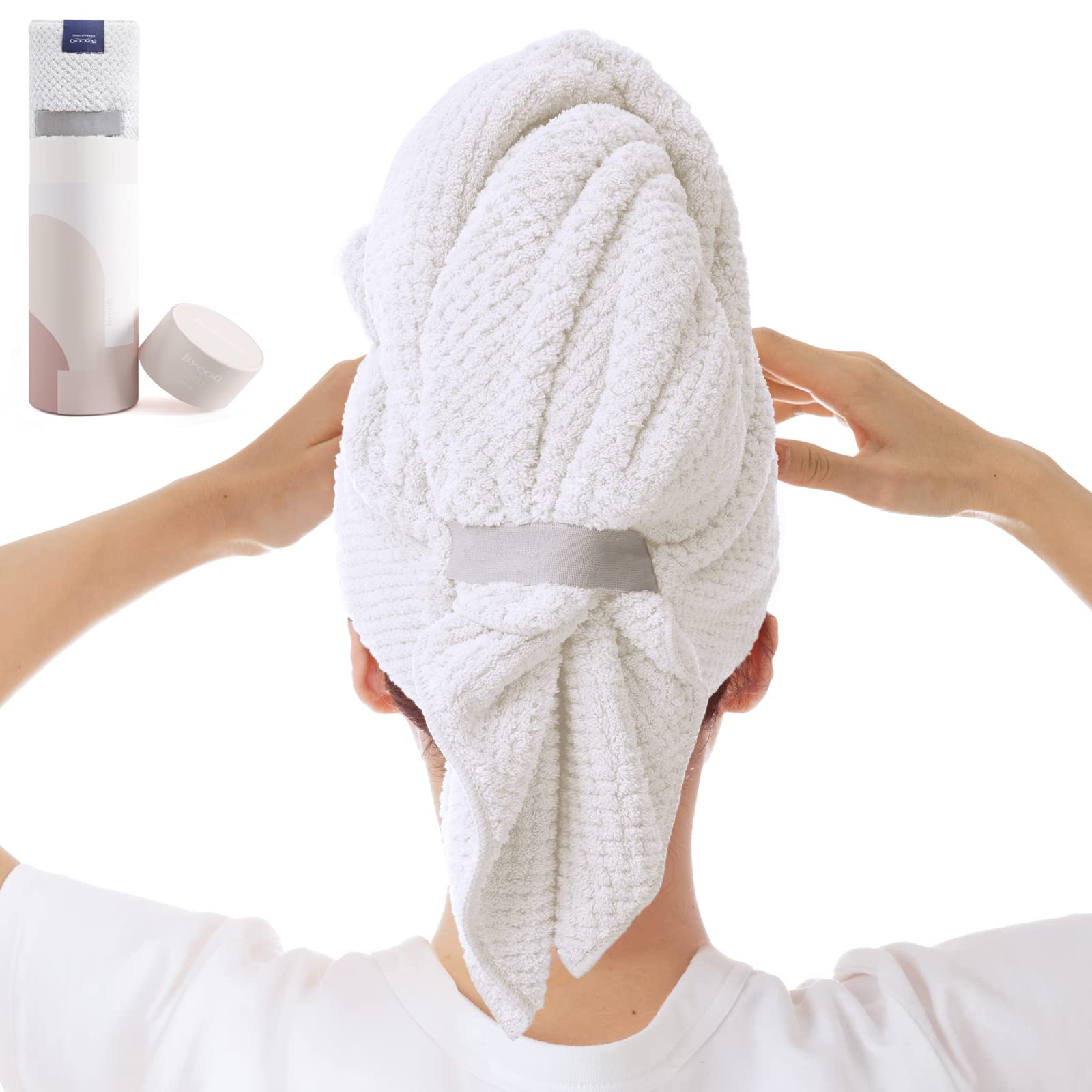 Extra Large Microfiber Hair Towel for Long Curly Thick Hair Quick Dry Extra Large Microfiber Hair Towel - 42 x 22 - Anti-Frizz  main image 3