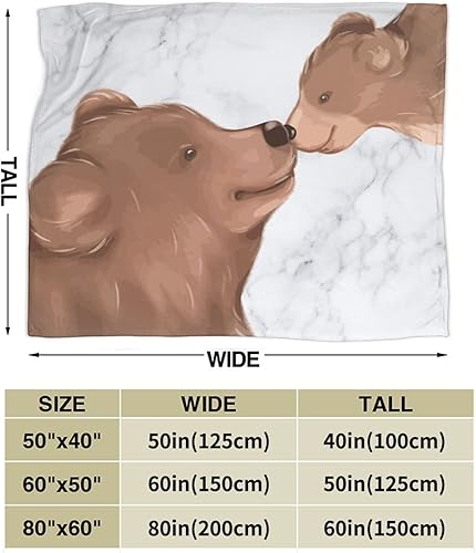 Miniatura 9 de Bonita manta de oso polar de dibujos animados, ultra suave y cálida para todas las estaciones, manta decorativa de forro polar para cama, silla,