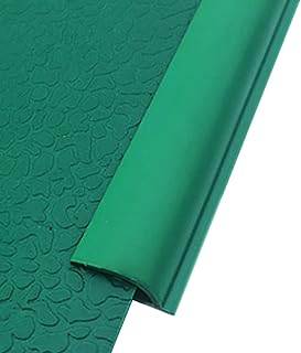 Floor Transition Strip PVC Eco-Friendly Ramp Edge Guard for Carpet & Flooring Green Cuttable Gap Connecting Strip Wear Resistance Decorative Strip (35.4in)