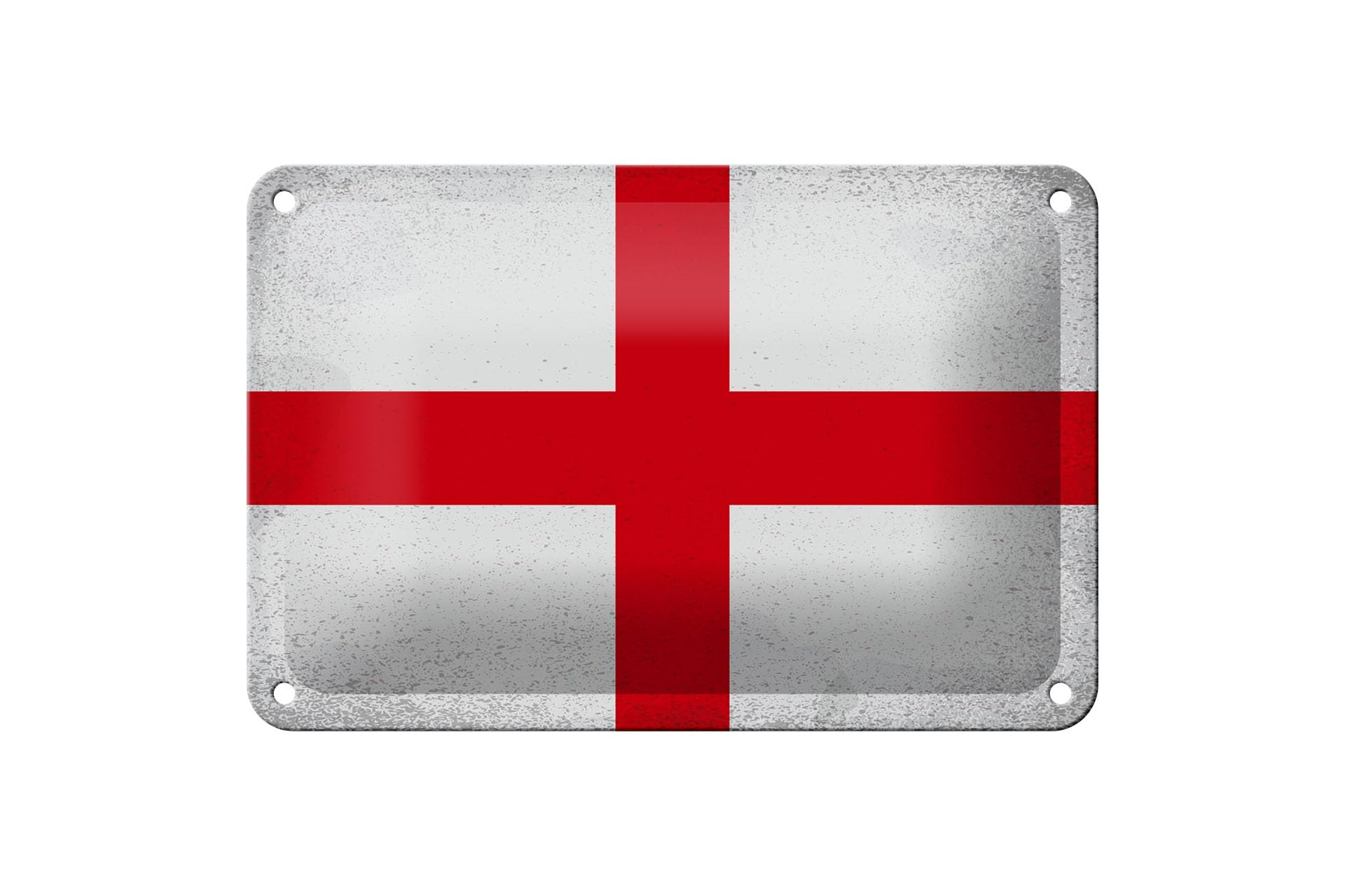 Femer Girls Multicoloured Tin Sign England Flag 18 X 12 Cm Flag Of England Vintage Decorative Sign