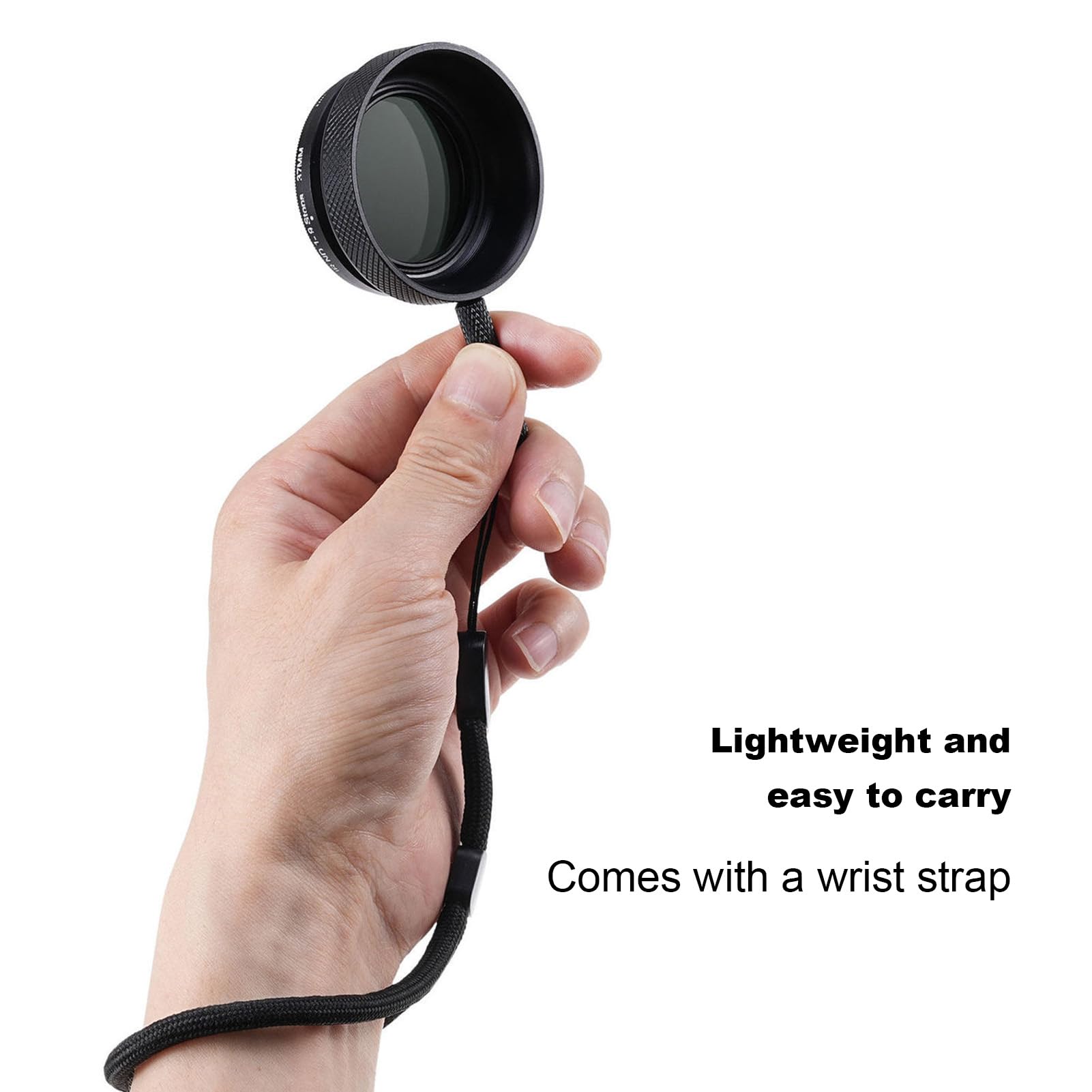 Filtro ND Variabile Regolabile, Filtro a Densità Neutra, | Obiettivo Regolabile 1-9, 24 Strati, Vetro Ottico HD Multistrato, Telaio in Alluminio, Lente staccabile.