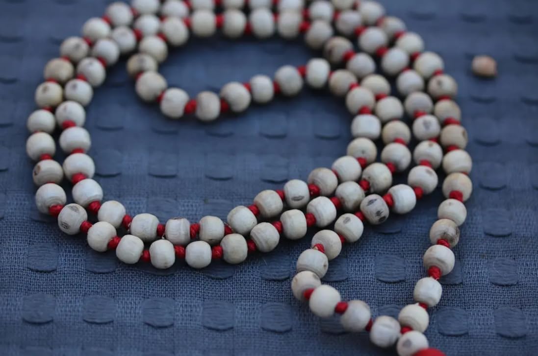 Natural & Genuine Tulsi Japa Mala Wonderful Handcrafted Pure Tulsi Mala 10 Mm Kishori Kripa Tulsi Mala तुलसी माला पहनने के लिए तुलसी की माला तुलसी की माला Krishna Mala Tulasi Mala