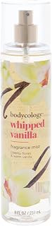Bodycology Whipped Vanilla Long-Lasting Body Mist 8oz - Sweet Vanilla Blossom, Jasmine & Pear Fragrance, Cruelty-Free Spray
