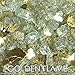 Starfire Glass 10-Pound Fire Glass with Fireplace Glass and Fire Pit Glass, 1/4-Inch, Platinum (Reflective Supreme)