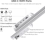 21.5 Inch Portable Touchscreen Monitor, 1080P Computer Touch Screen w/VESA Stand Touch PC Display, 75Hz, Multi-Touch Monitor, DC HDMI & USBC for Phones PC Phone Business