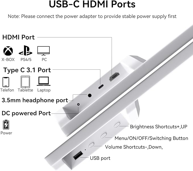 Monitor Táctil Portátil 21.5 Pulgadas FHD 1080p miniatura 5