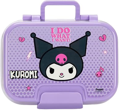 Wiggle Bento Lunchbox Kuromi Tek Katl  2 B lmeli Paslanmaz  elik Sefer Tas