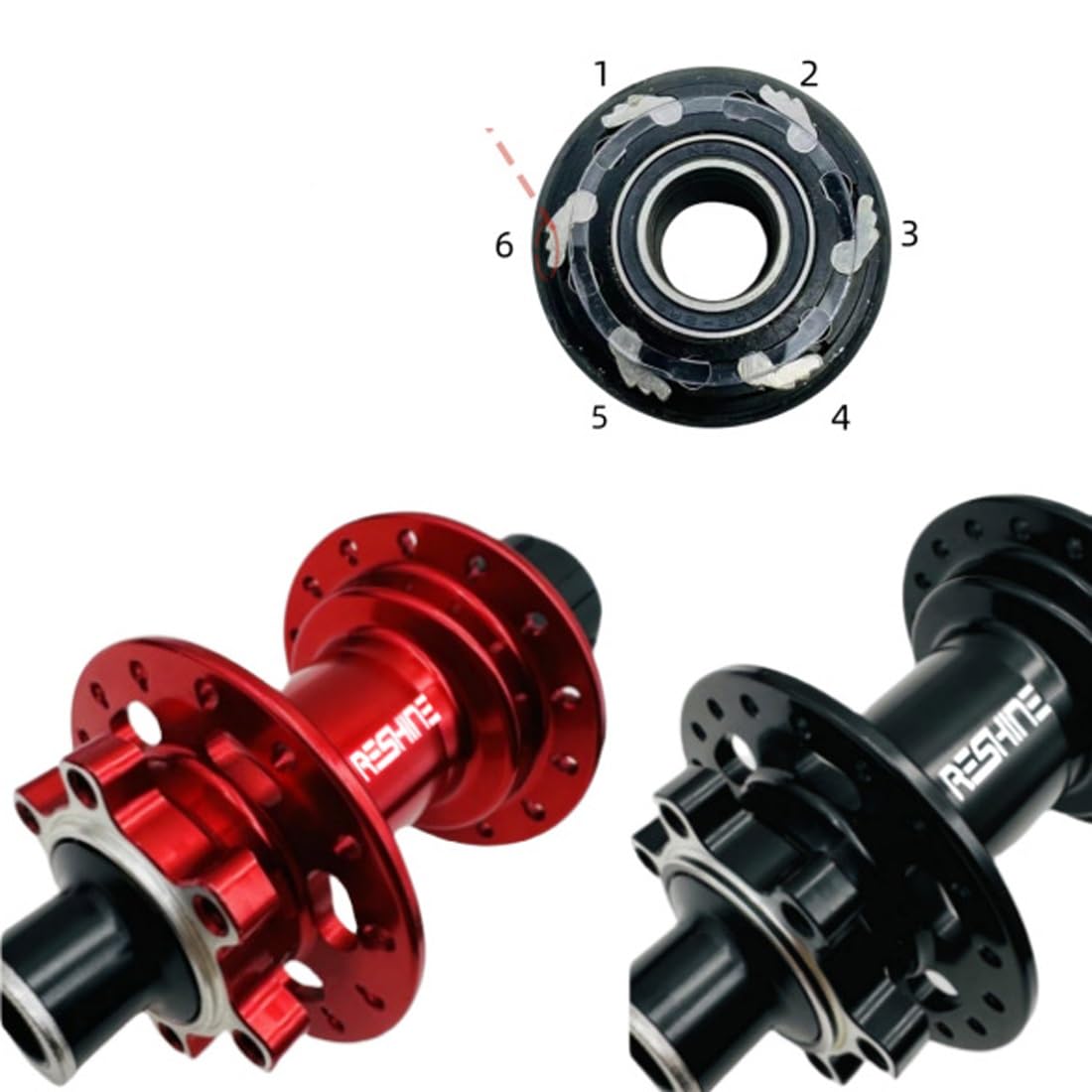 Accessoire vélo,NBK – moyeux de frein à disque pour vtt, ARC coloré 32H