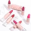 Bright Pink Matte Lip Stick, Light Pink Lipsticks for Women Long Lasting, Smooth Full-Coverage Lipstick, Waterproof Matte Non-Sticky Tinted Lip Balm for Girls & Women