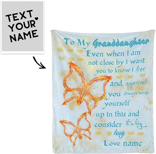 Miniatura 6 de Manta personalizada con nombre personalizado para mi hermana, manta de forro polar suave para regalos (50 x 60 pulgadas)