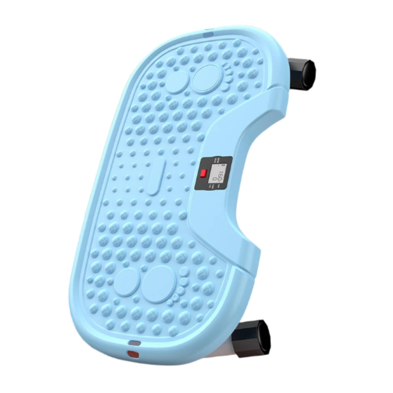 Amagogo Fitness Machine Pedana Torcente Stepper Piattaforma Girevole Rotazione Vita con Elastici Superficie Antiscivolo in E Acciaio per Allenamento a Casa, Blu, Blu