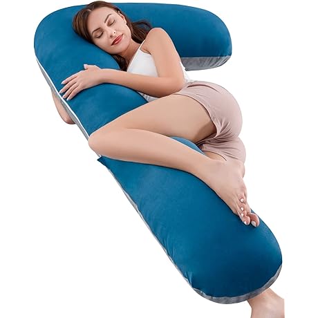 AngQi L-Shaped Body Pregnancy Pillow for Side Sleepers