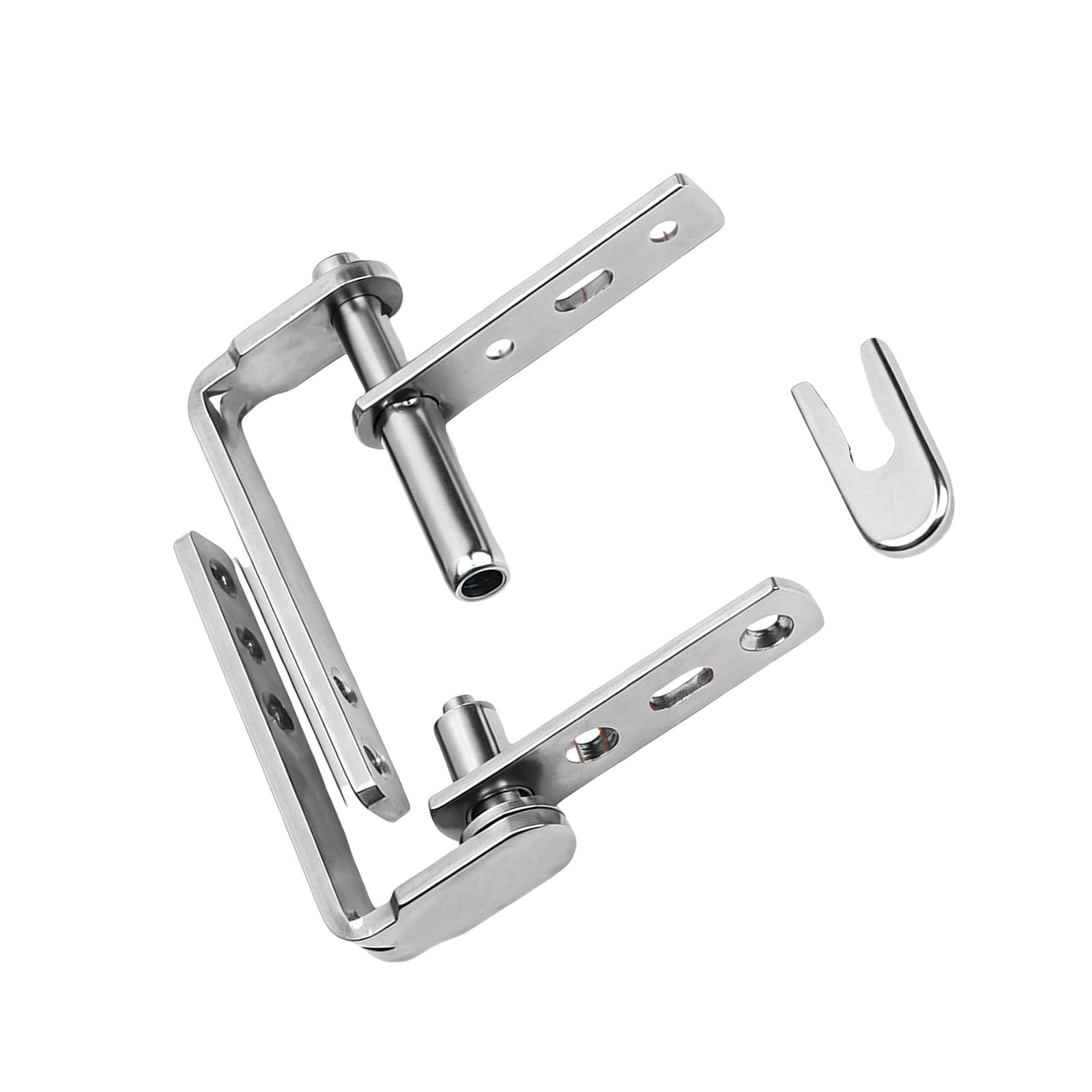 Mekalero Silver Quiet Double Swing Action Hinge Stainless Steel Concealed Door Pivots Hinges Hardware For Saloon Sliding Doors Enduring Double Action Spring Hinge