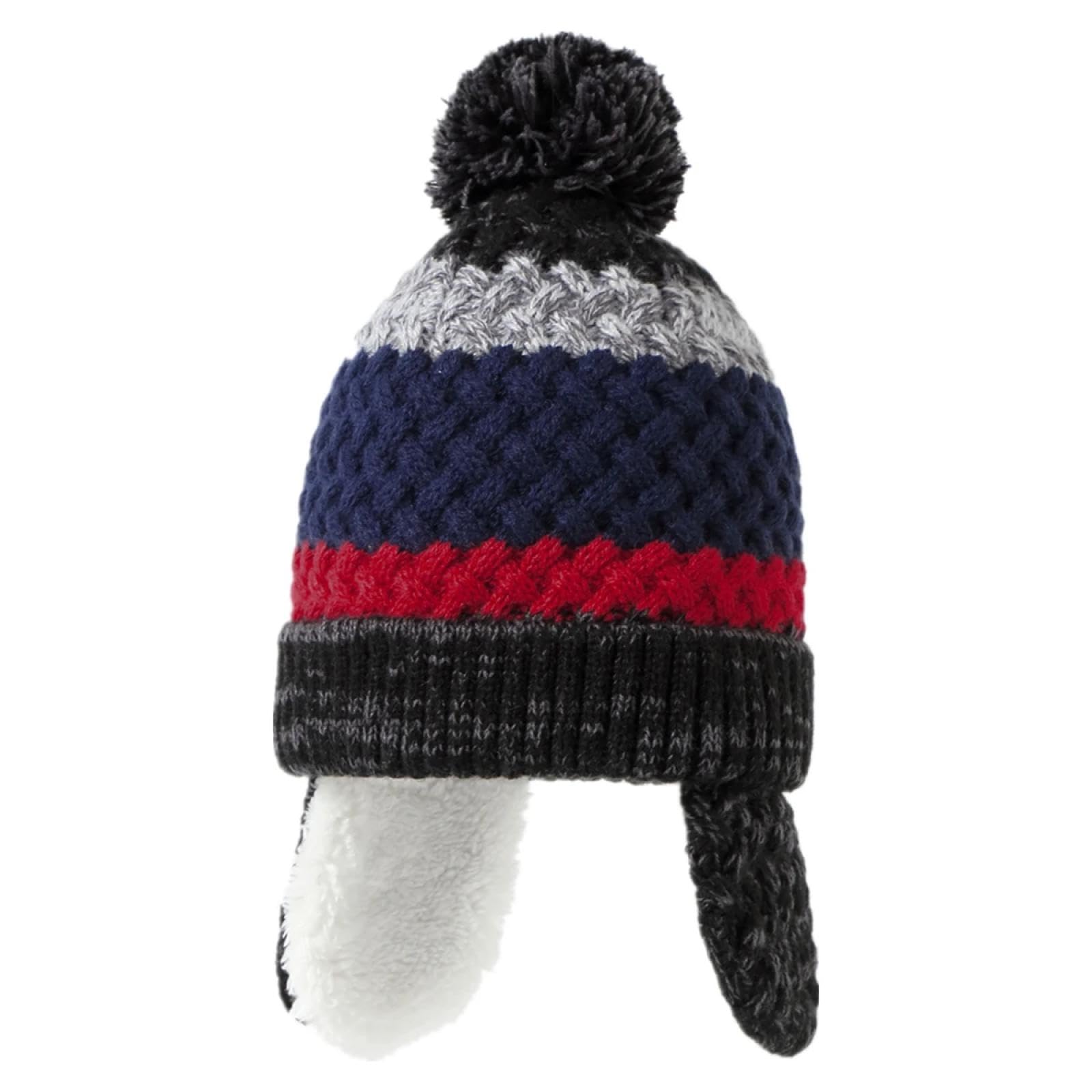 Berretti in Maglia Cappelli Cappellini Toddler Boys Beanie Cappello Foderato Inverno Neve Sci cap Paraorecchie Lavorato A Maglia Morbido Caldo Cappello Teschio