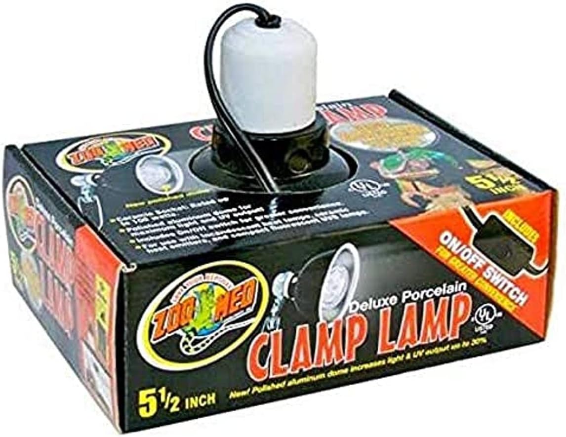 Zoo Med Deluxe Porcelain Clamp Lamp, 5.5"
