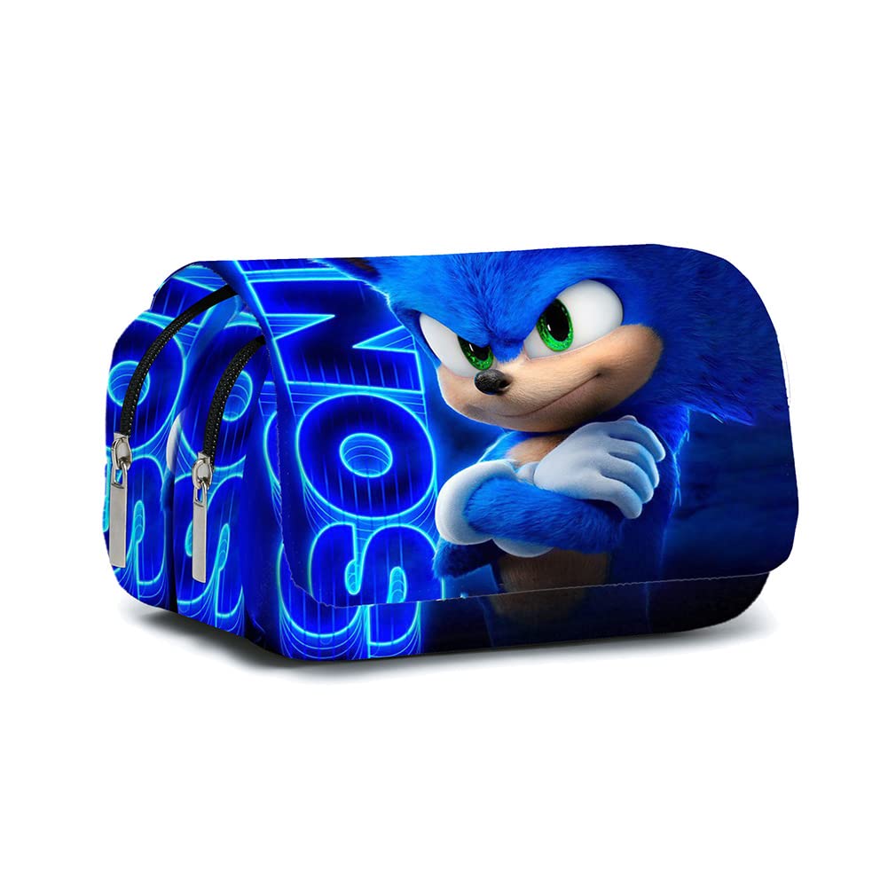 VHIMASA Estuche Anime Estuche para lápices, estuches para niños escolar, estuche portalápices, cosméticos, bolsa de almacenamiento, A.