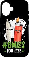 Vista 32 de Homies for Life Marijuana Weed Cannabis 420 - Carcasa para iPhone 17