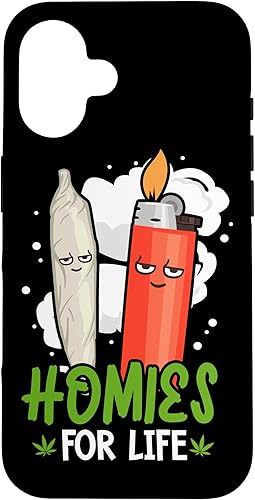 Vista 85 de Funda para iPhone 14 Plus Homies For Life Marihuana Weed Cannabis 420