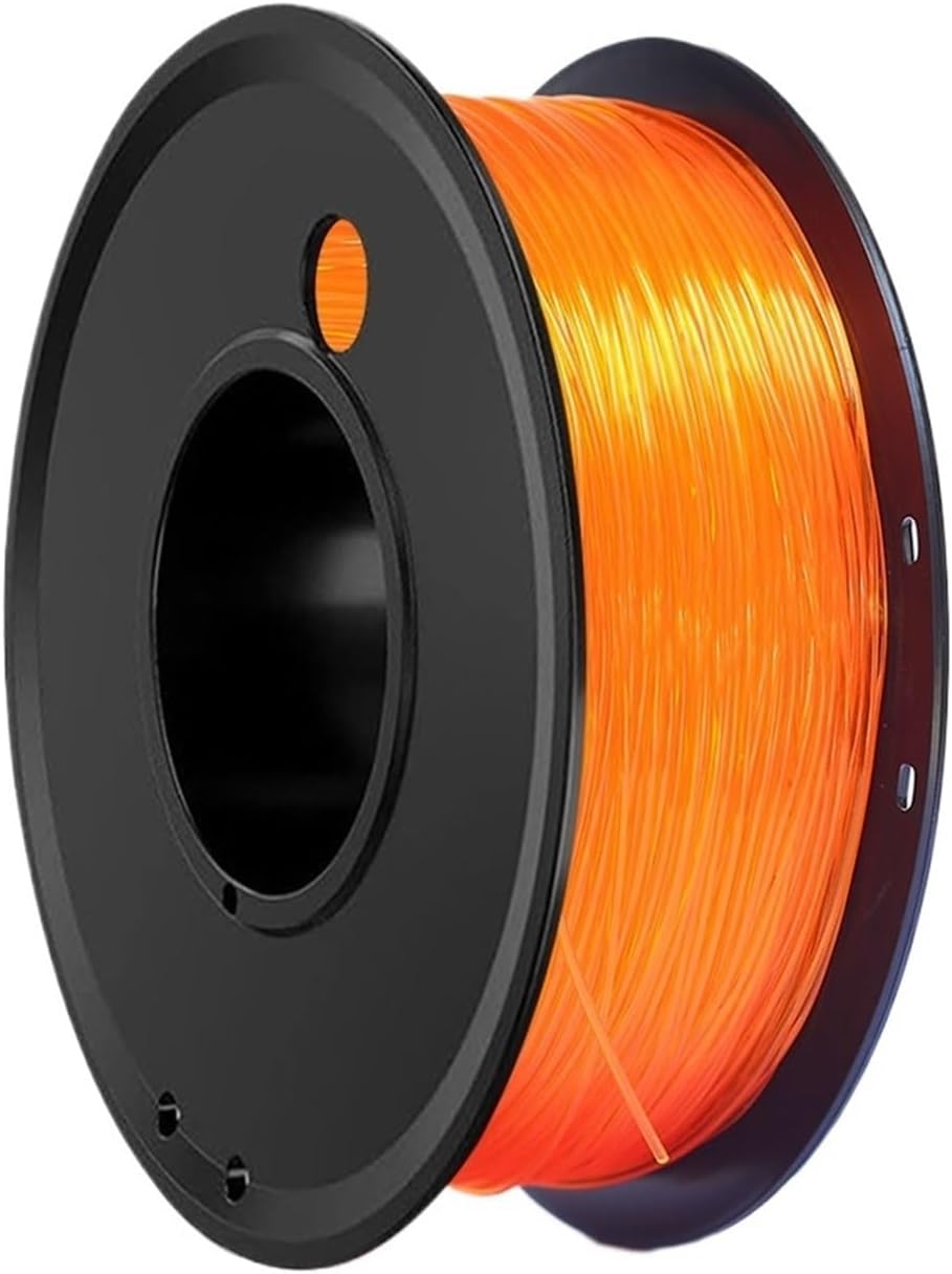 250gx4 3D Printer Flexible TPU Transparent Yellow Filament Elastic Flexible 1.75mm 3D Printing Material TPU Transparent 1Kg(TPU Transparent 250g)