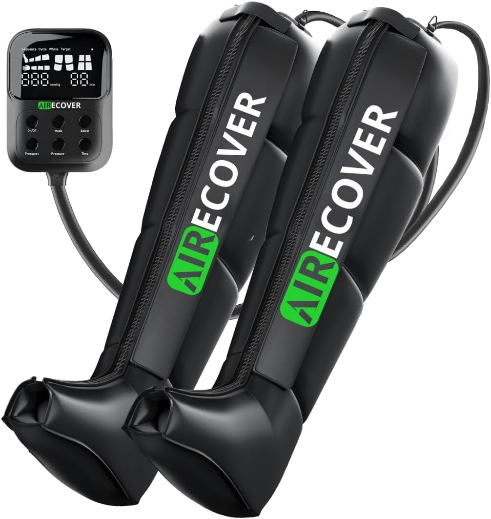 Air Compression Leg Massager, Cordless Recovery Boots for Circulation, Pain Relief, Lymphedema & Fast Recovery, 4H Battery Life