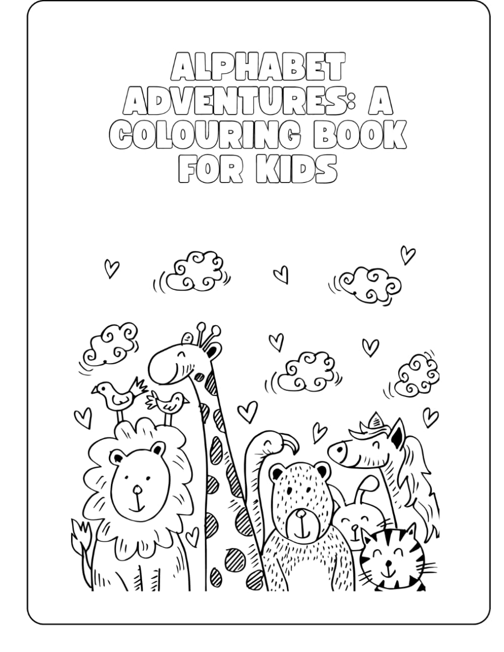 Alphabet Adventures: A Colouring Book for Kids