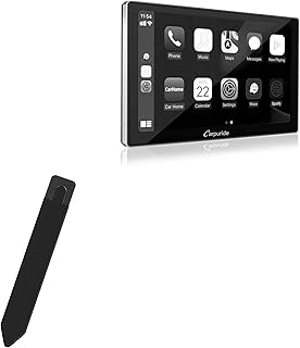 BoxWave Stylus Pouch Compatible with Carpuride W-901SWC (9 in) - Stylus PortaPouch, Stylus Holder Carrier Portable Self-Adhesive for Carpuride W-901SWC (9 in) - Jet Black