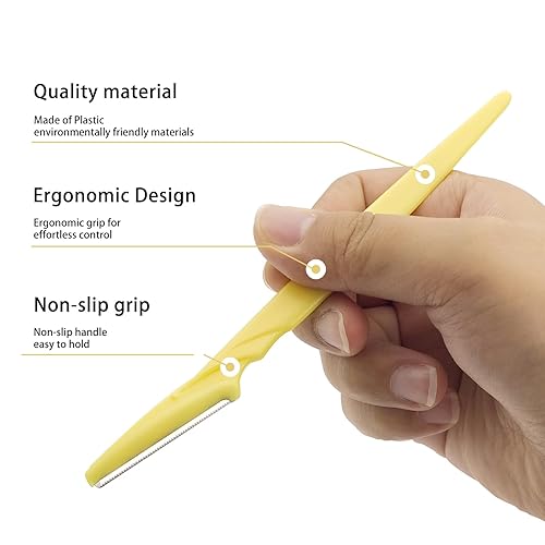 Miniatura 4 de Maquinilla de afeitar de cejas para mujer, 4 piezas de afeitar Dermaplane para mujer, multiusos, moldeador de pelo facial