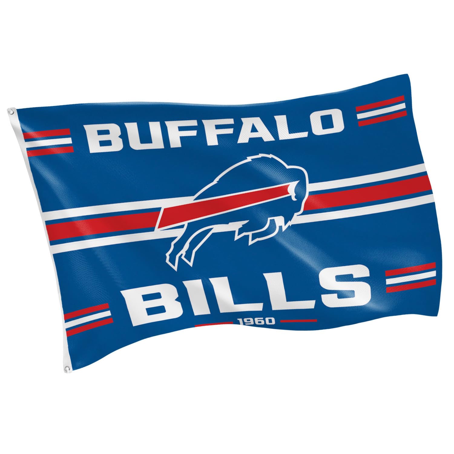 NFL 3 x 5 Outdoor Durable Flag with Grommets | Heavy Duty Flag & Banner for Outdoor Garden Patio Decoration | Indoor Wall Decor Flag for Room | Works with Flag Poles for Outside House (Buffalo