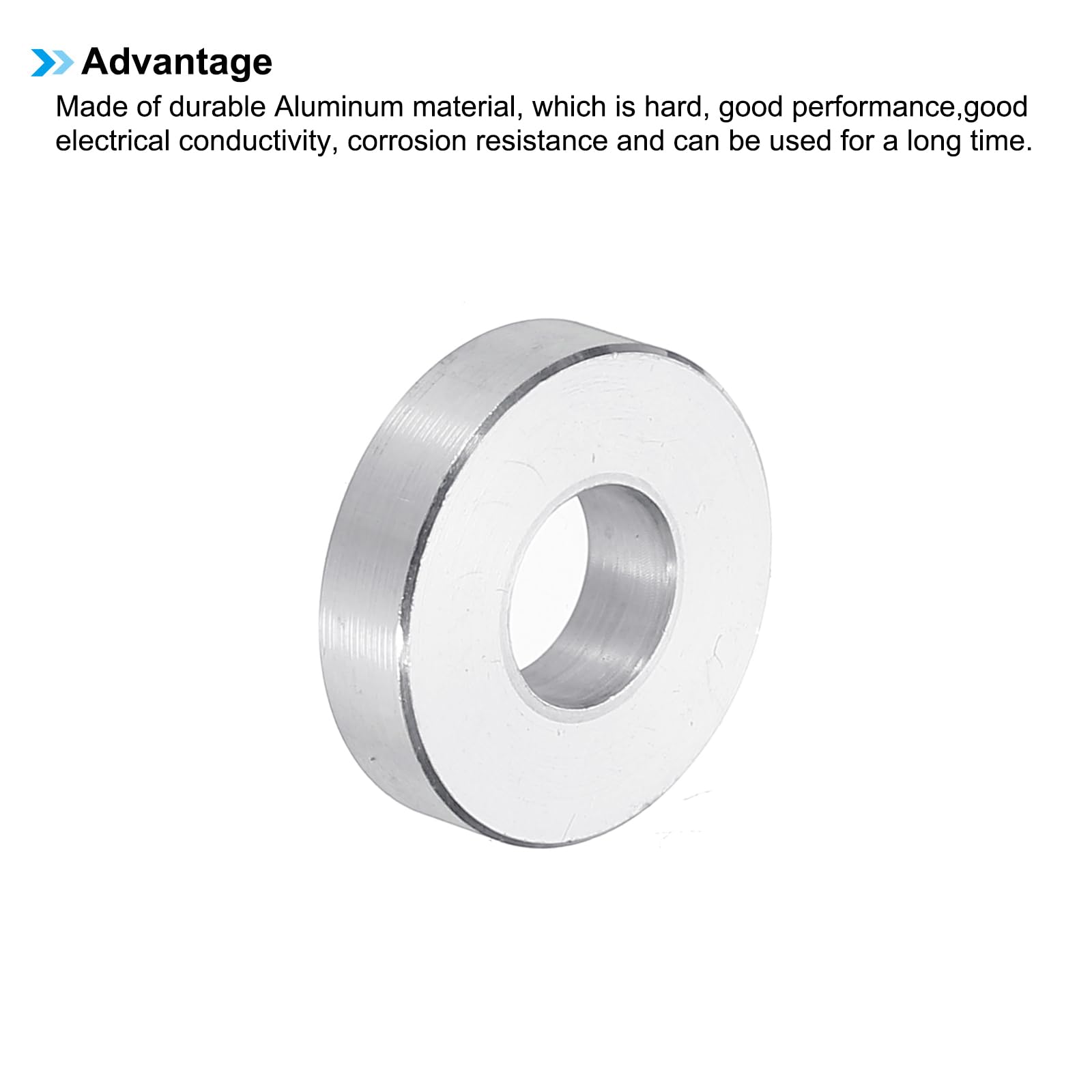 PATIKIL M8 Aluminum Spacers, 12pcs 5/16" x 3/4" Round Metal Spacers for 5/16 or M8 Screw Bolts - Image 4