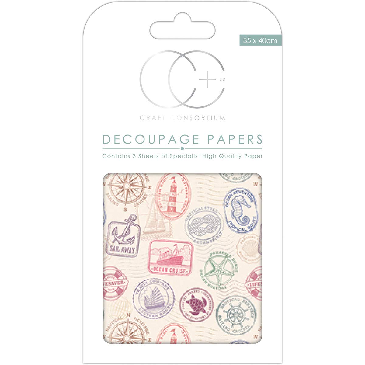 Craft Consortium Decoupage Papers 13.75