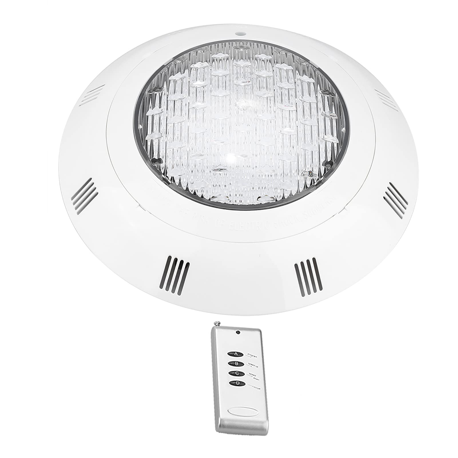 Annadue 12V 24 LED RGB Mehrfarbige Unterwasser-Schwimmbeckenbeleuchtung mit Fernbedienung, Poolbeleuchtung für Oberirdische Teiche Im