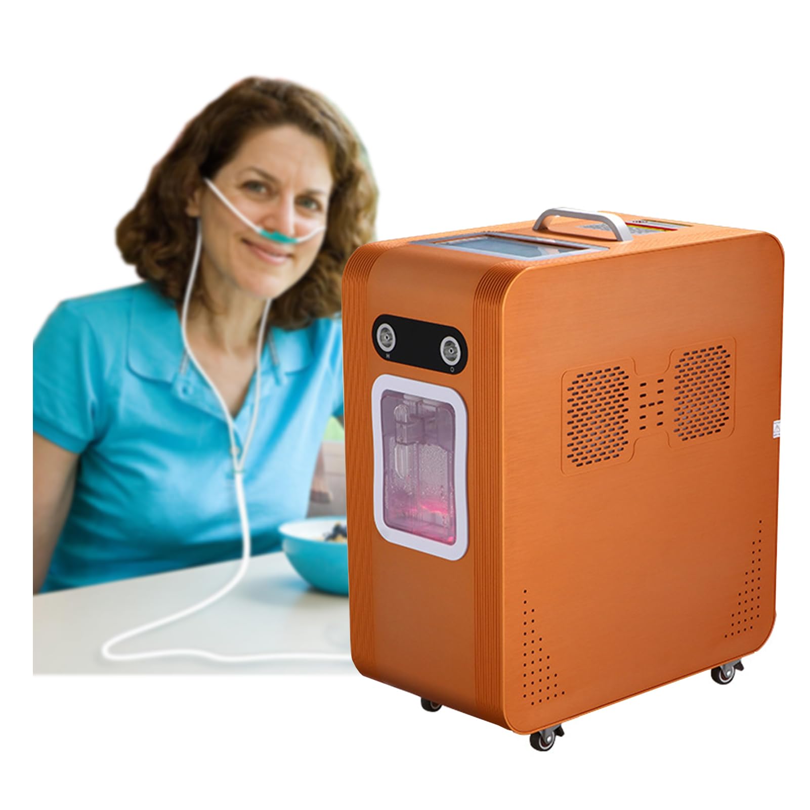Urządzenie do inhalacji wodorem o regulowanym przepływie, generator gazu Browns o czystości 99,99%, inhalator H2 z podwójnym wyjściem, do użytku domowego, dla osób starszych 2000ml