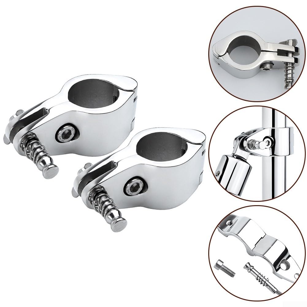2pcs Stainless Steel Fitting Boat Top Hinged - Boa... - Grandado - View #9