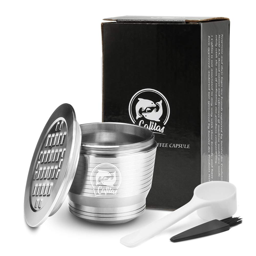 i Cafilas Refillable Capsules Stainless Steel Reusable Refillable