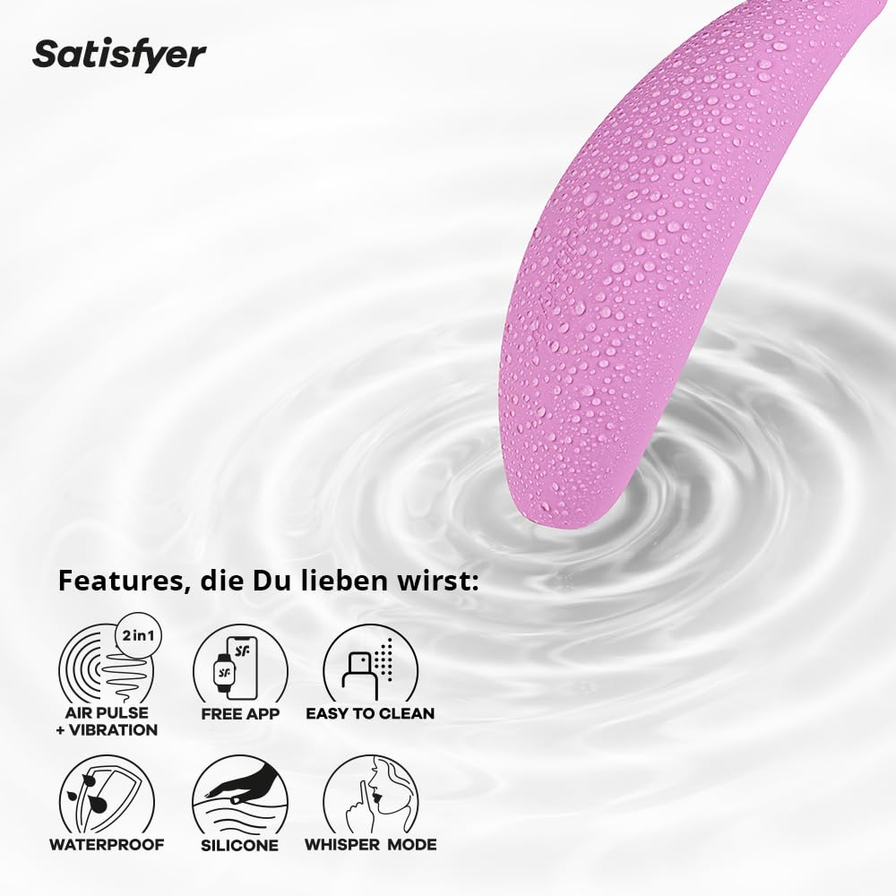 Satisfyer Curvy 3 Connect App | Wiederaufladbarer Druckwellen-Vibrator