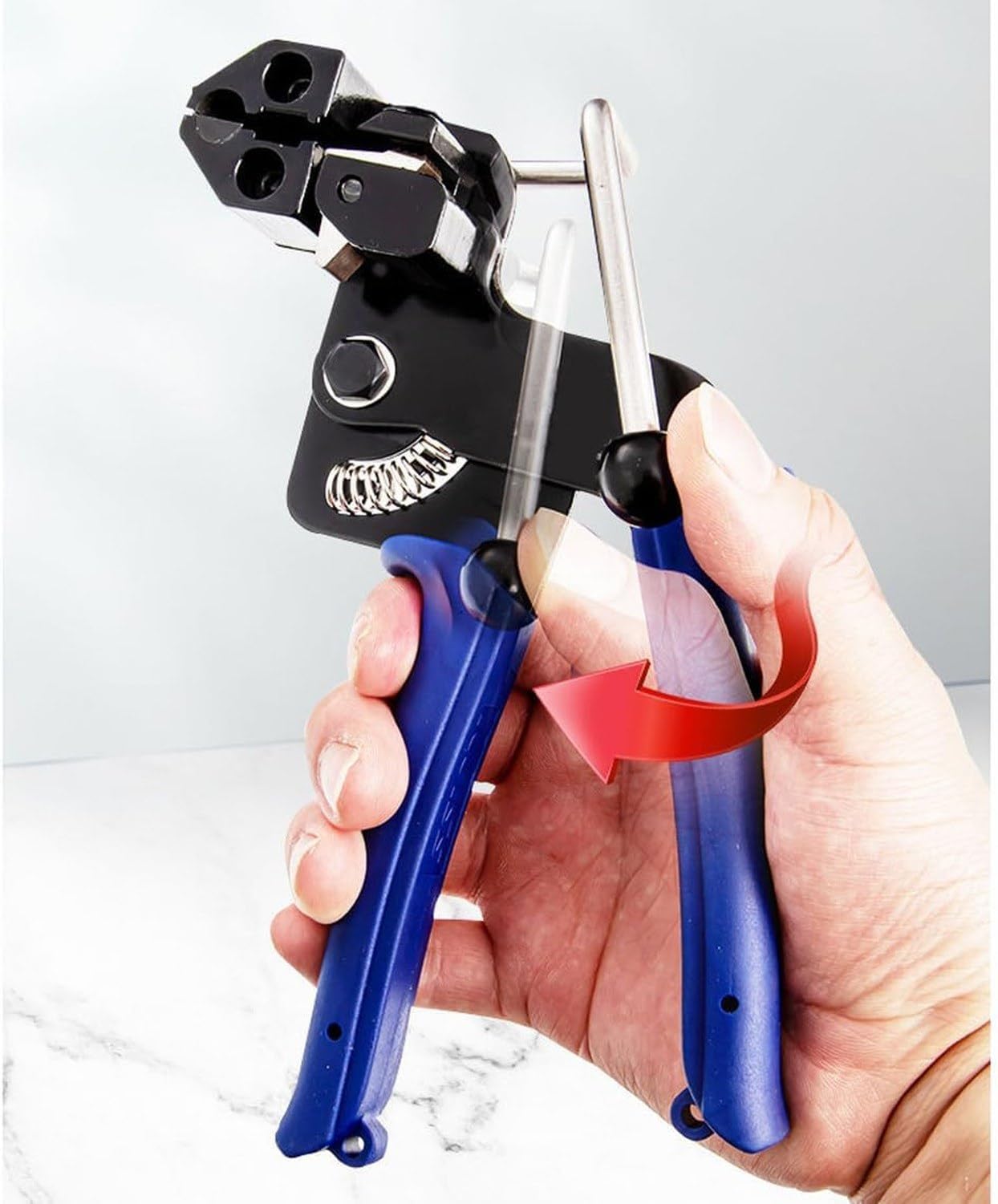 Alicates Tensores de Brida Metálica de Acero Inoxidable con 200 Bridas Autoblocantes Cortador de Precisión para Vallas Tuberías Uso Industrial Exterior