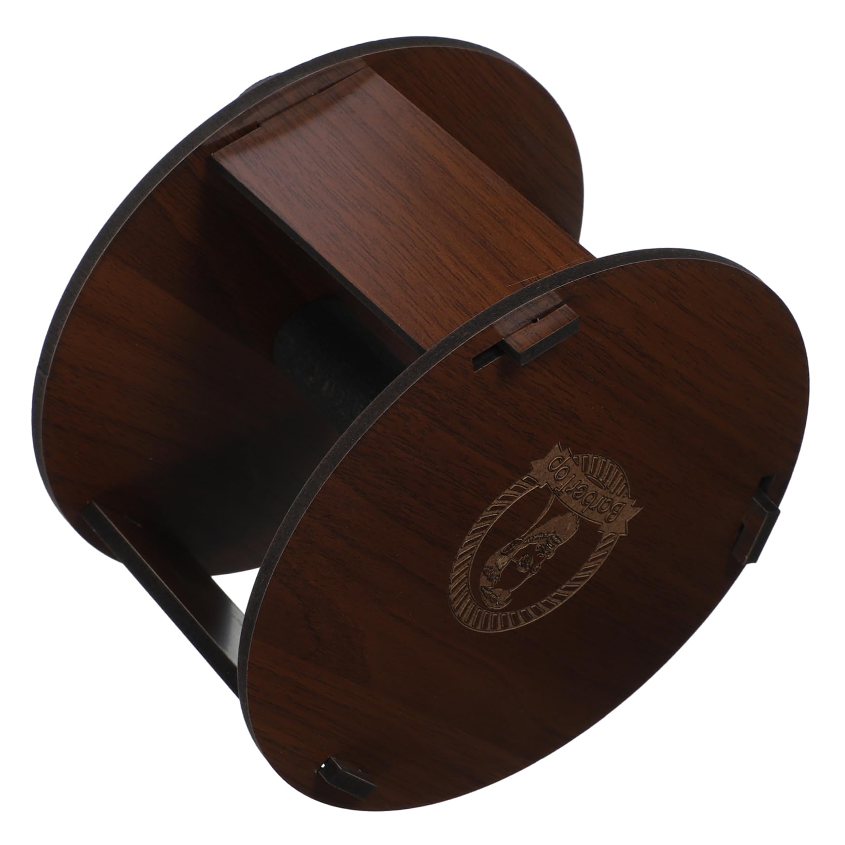 Beatifufu 5 Piezas Tubo De Soporte De Papel Para Cuello Dispensador Soporte Para Tiras De Papel En El Cuello Portarrollos De Cuello De Peluquero Estuche De Tira De Cuello De Madera