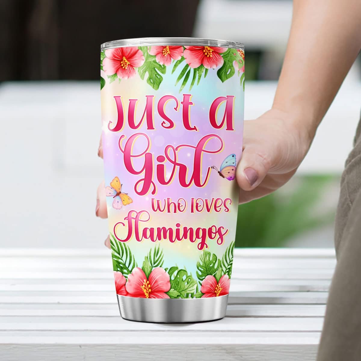 Flamingo Coffee Tumbler Travel Mug With Lid Cute Birthday Gifts For Women Mom Teenage Girls Sisters Animal Lovers Insulated Cup Stainless Steel Tumblers Hot And Cold Funny Sayings - Image 4