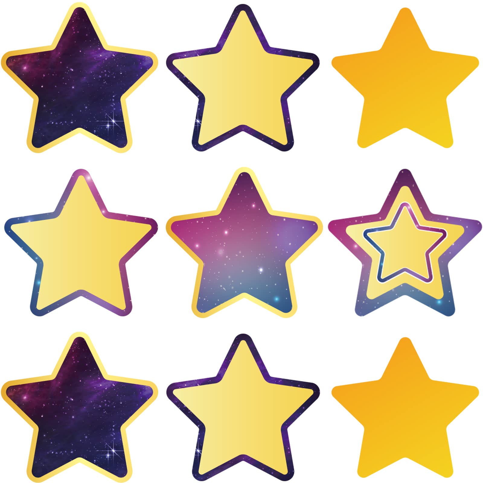 Shapes For Classroom Wall 136 Pcs Reach For The Stars Classroom Bulletin  Board Star Cutouts Back To Sch Galaxy Themed Classroom Decor, image size:1600x1600