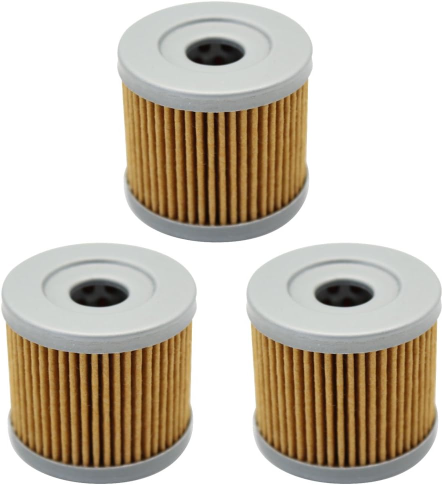 Cyleto Oil Filter for SUZUKI GZ125 GZ 125 MARAUDER 125 1999 2000 2001 2002 2003 2004 2005 2006 2007 2008 2009 2010 (Pack of 3)