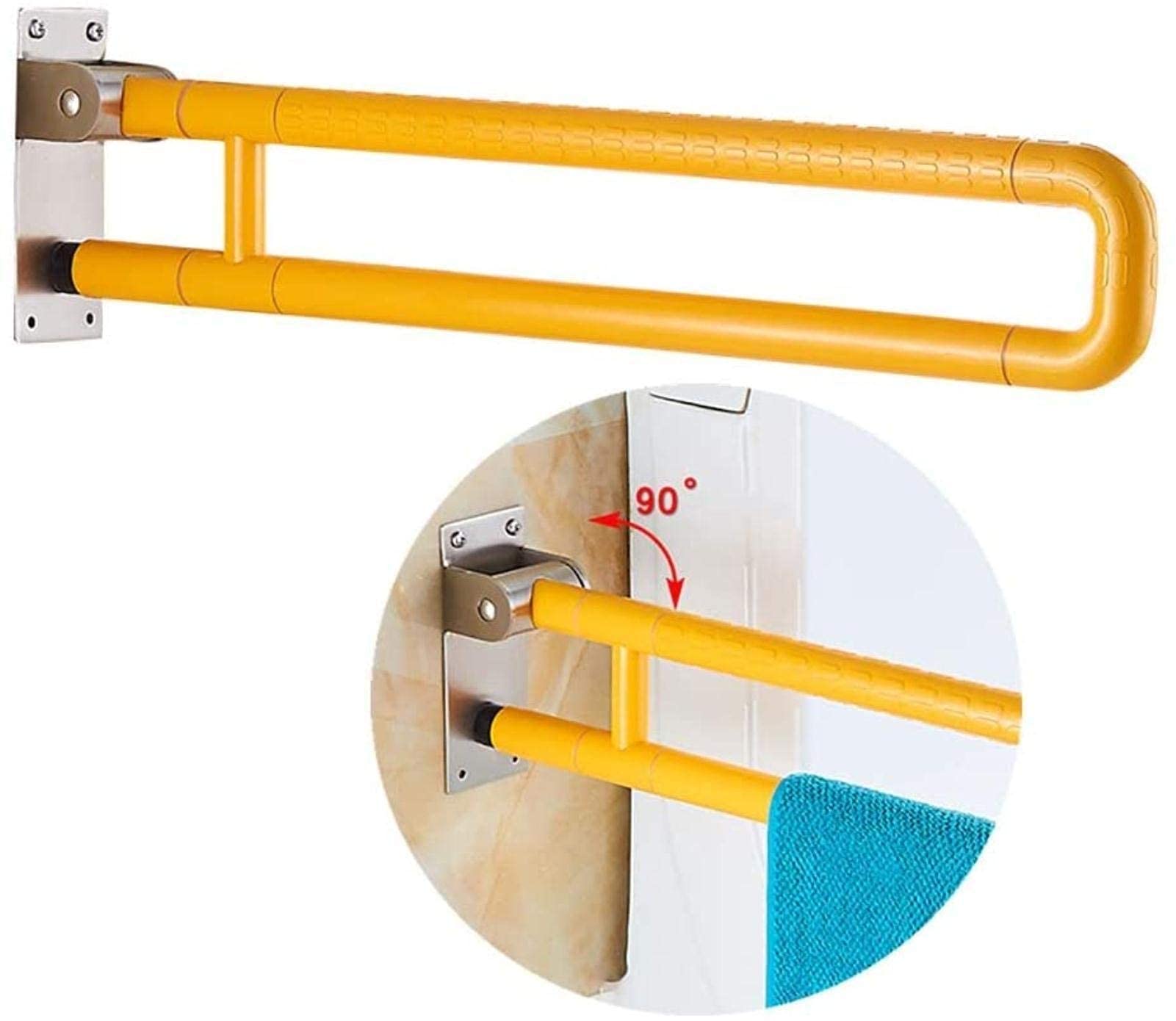Barres d'appui pliables en forme de U pour toilettes pour se lever sans effort
