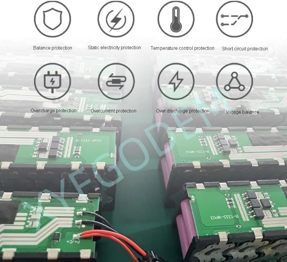 Batería de Litio Recargable 36 V 6 Ah 7 9 12 para Scooter eléctrico con Cargador y BMS