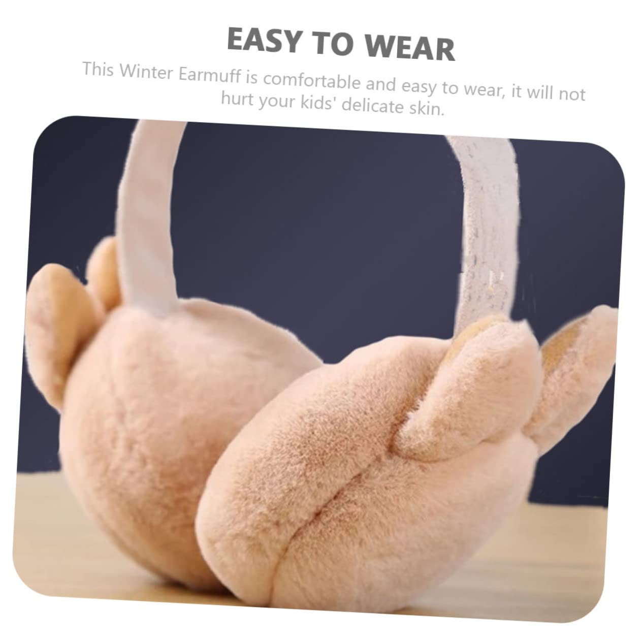 Healeved Winter Ohrenschützer mit Kaninchenohren Faltbare Ohrwärmer für Kuscheliges Design für Outdoor Aktivitäten Wie Skifahren Eislaufen