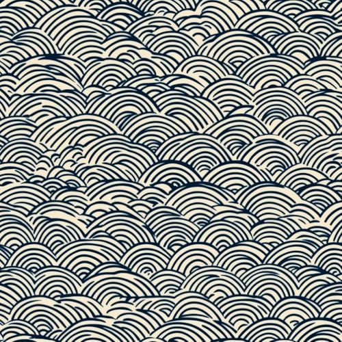 Papel pintado autoadhesivo Ola de mar abstracta vintage Ola de mar azul y amarilla Papel tapiz adhesivo para sala de estar dormitorio papel tapiz art déco impermeable papel tapiz de vinilo con rev