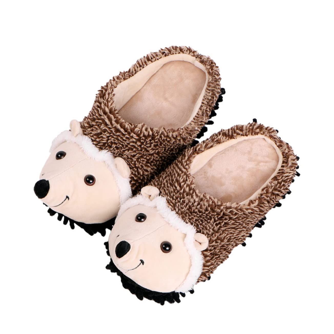 FRCOLOR Pantuflas De Erizo Con Forma De Conejito Pantuflas De Invierno Sintéticas Pantuflas De Interior Zapatillas De Dibujos Animados Divertidas Con Calefacción Animales Rata