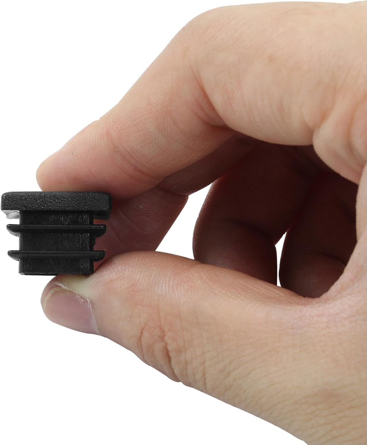 24 Pack 3/4 Inch (19mm) Square Plastic Plug, Square End Caps, Square Plastic End Caps Tubing Post End Cap for Square Tubing Post, Chairs and Furniture