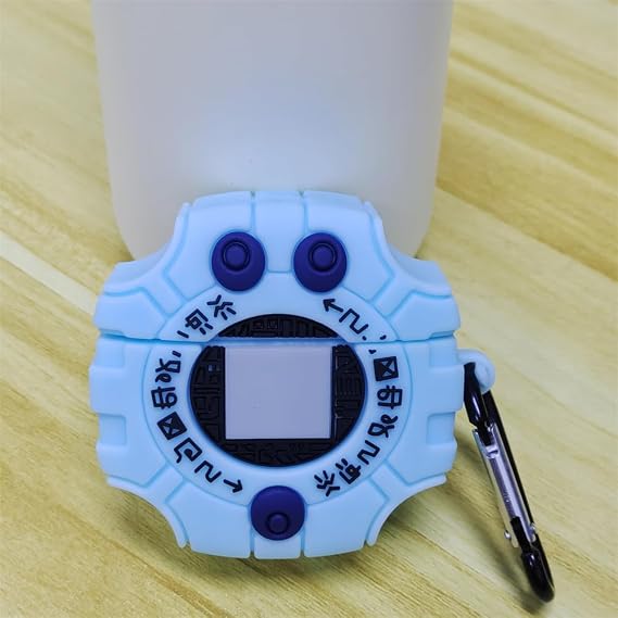 for AirPods 4 Case,Cute Cartoon Anime Digimon Monster Digivice Silicone Earphone Case,3D Fun Cool Protective Cover for Boys Girls