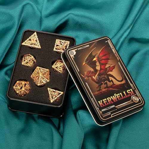 Set di dadi DND in metallo Dungeons and Dragons